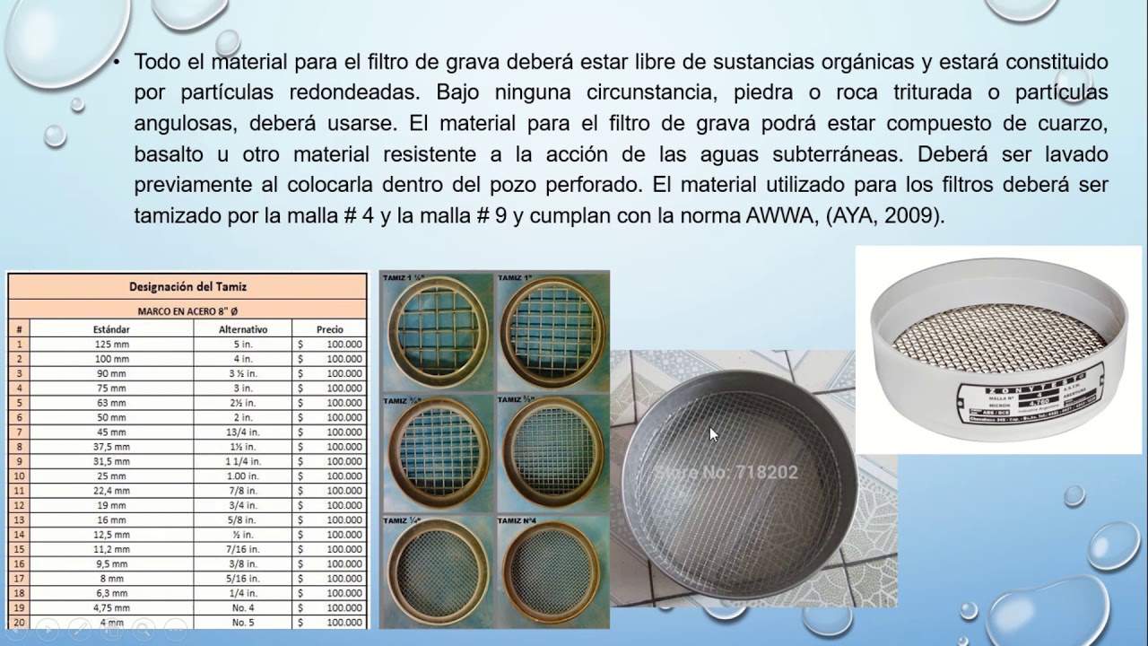Empaque de grava en pozos
