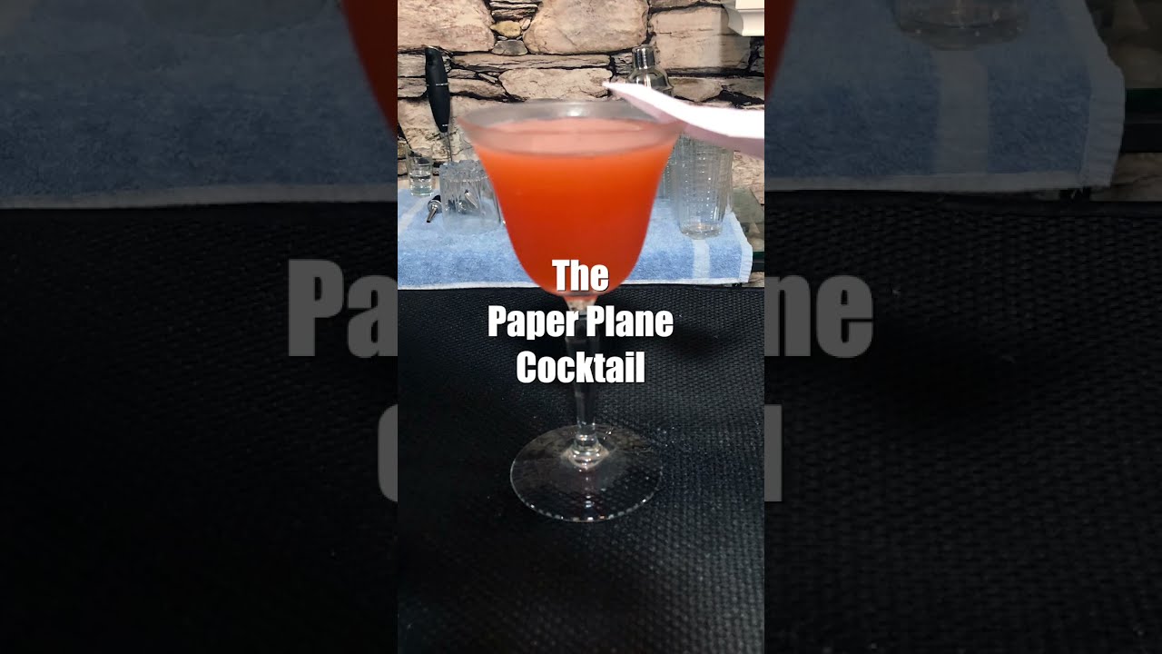 Make a Paper Plane Cocktail