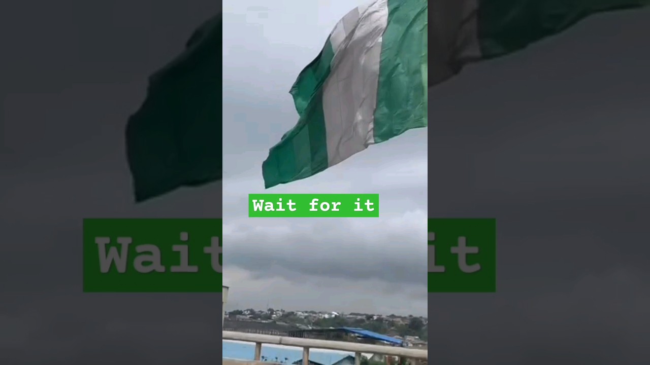 The biggest Nigerian flag in Lagos #nigeria #nigerianmovies #flag #youtubeshorts #shortsfeed