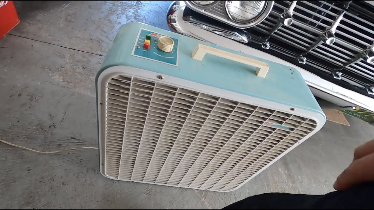 Estate Sale early 70's era Kmart box fan cleaning and oiling