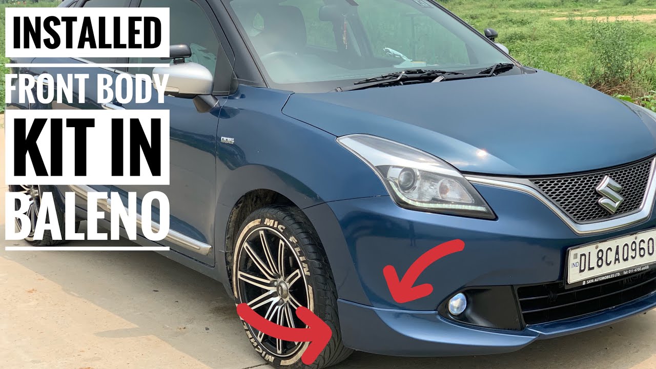 Changed my baleno look 🔥 | front body kit for baleno | best baleno modified