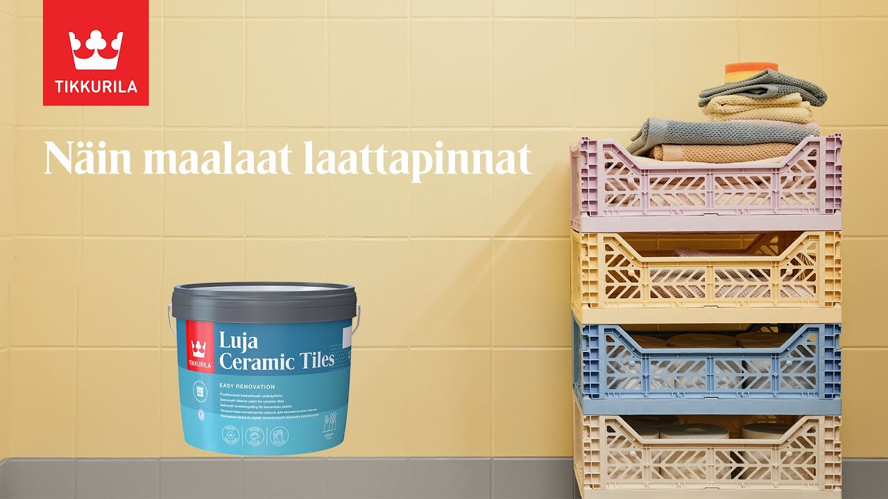 Kaakeleiden maalaus Luja Ceramic Tiles -kaakelimaalilla