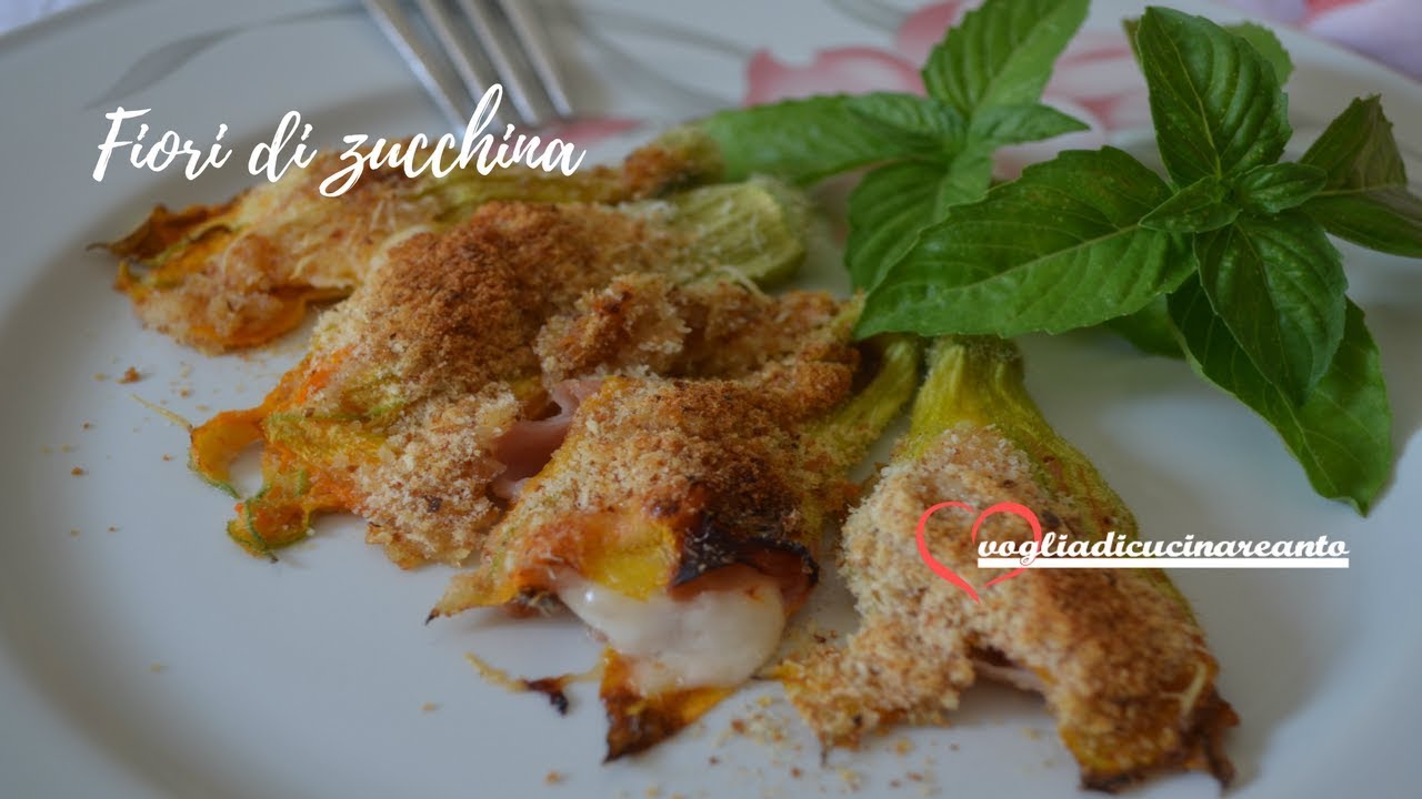 FIORI DI ZUCCA RIPIENI AL FORNO