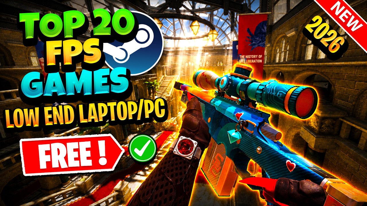 ТОП-20 бесплатных FPS-игр для слабых ПК в 2026 году (Steam)