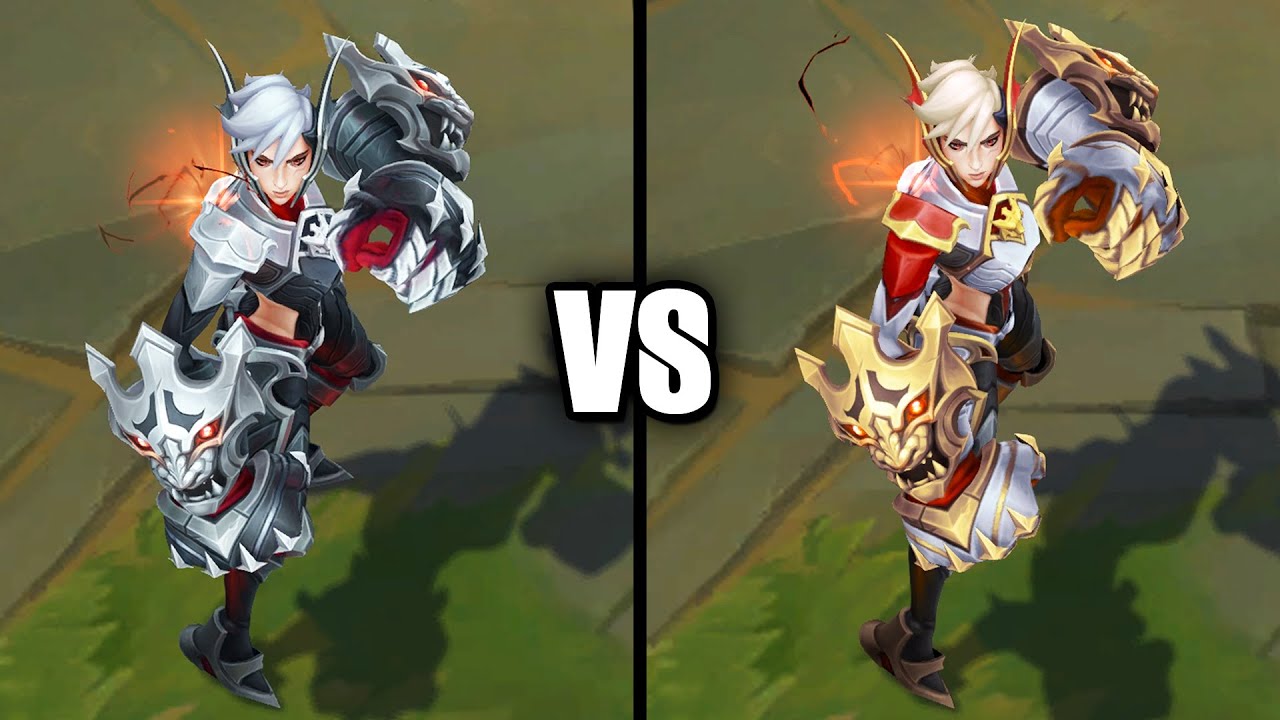 T1 Vi vs Elite Chroma Skins Comparison (League of Legends)
