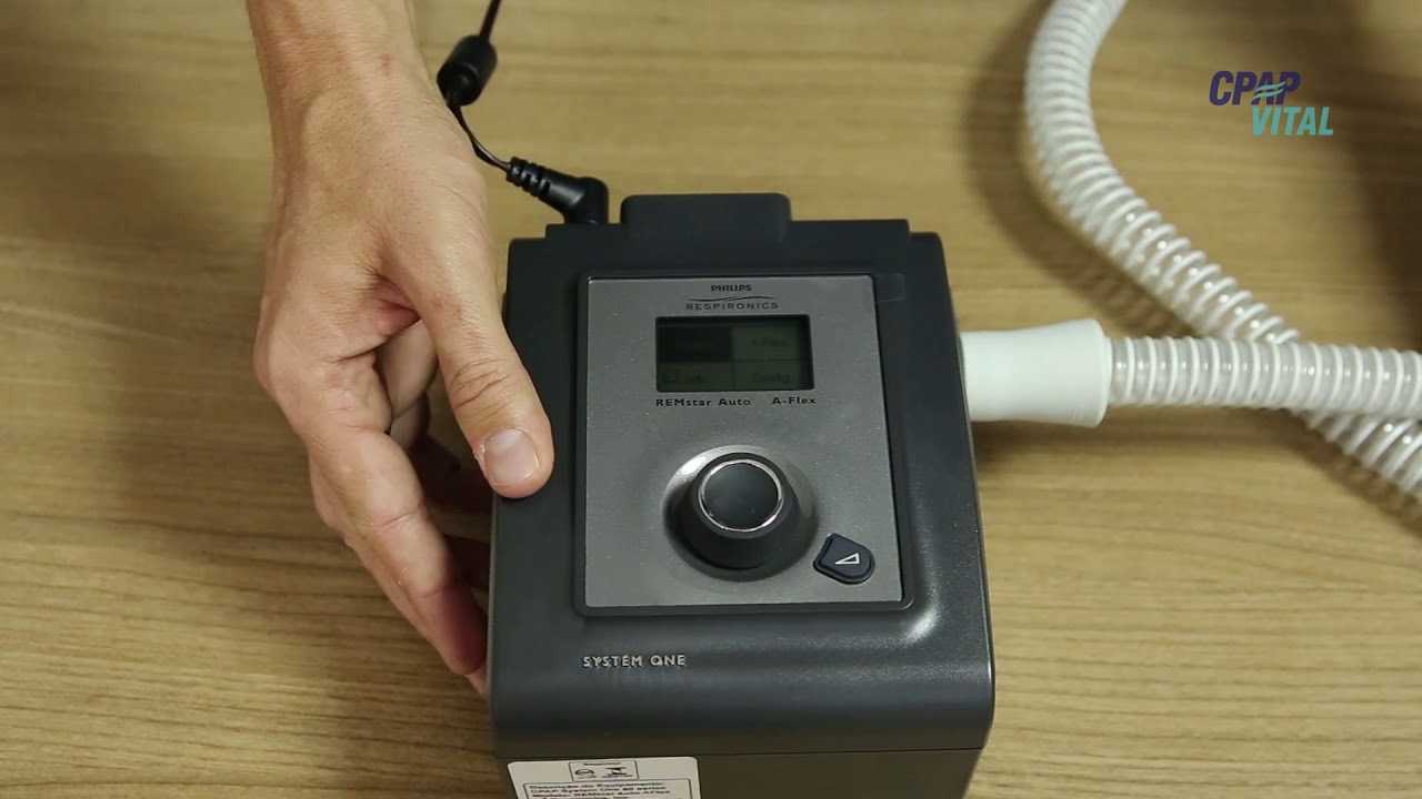 Manuseio do CPAP System One da Philips Respironics