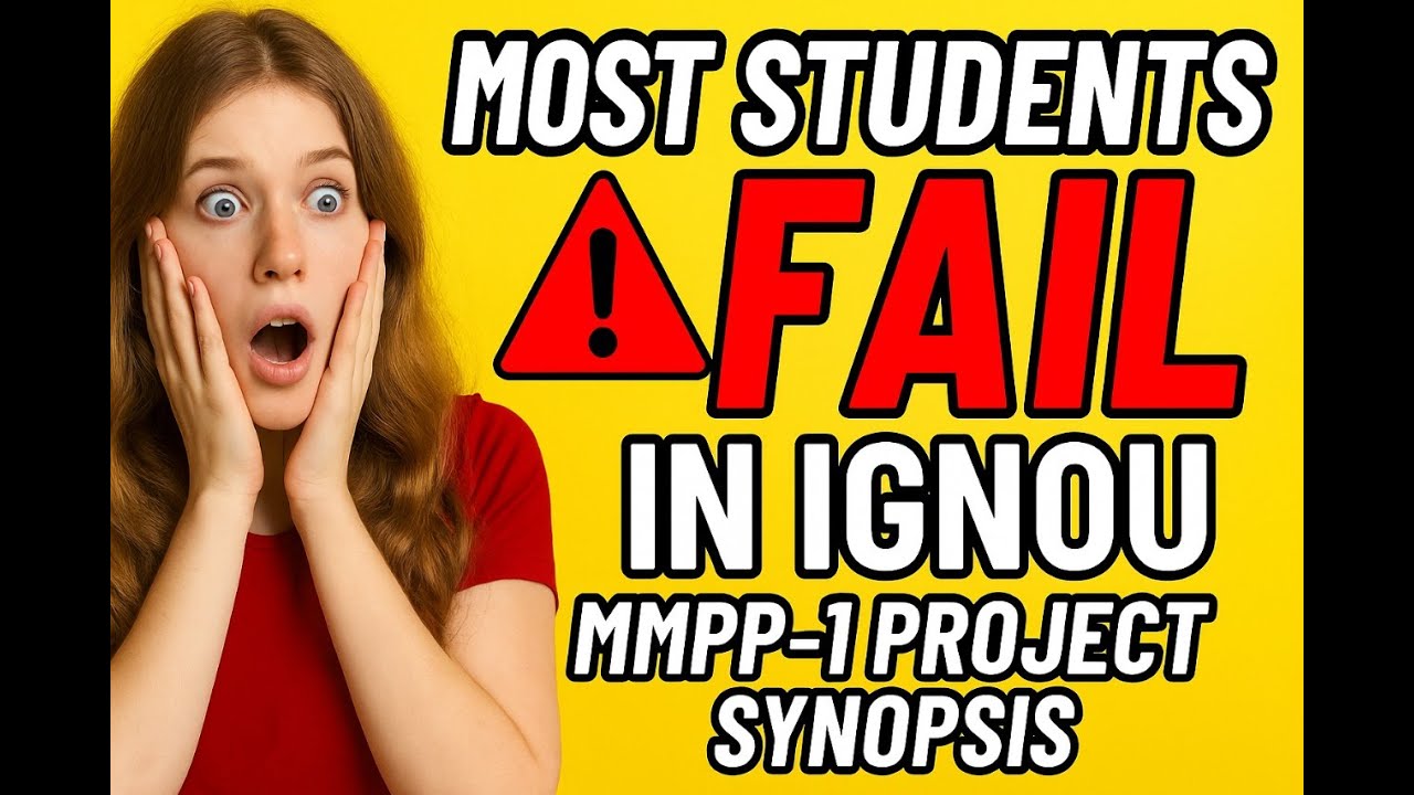 IGNOU MMPP 1 Project Synopsis Explained | Format + Sample