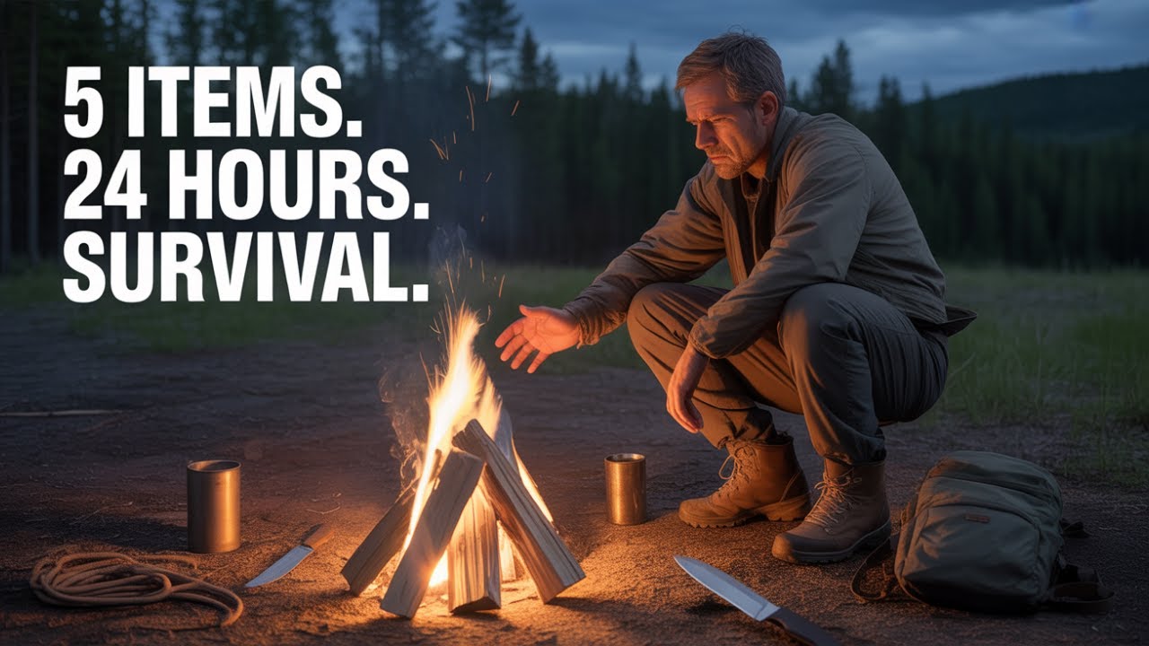 “5-Item Survival Challenge: Thriving with Almost Nothing in the Wilderness”
