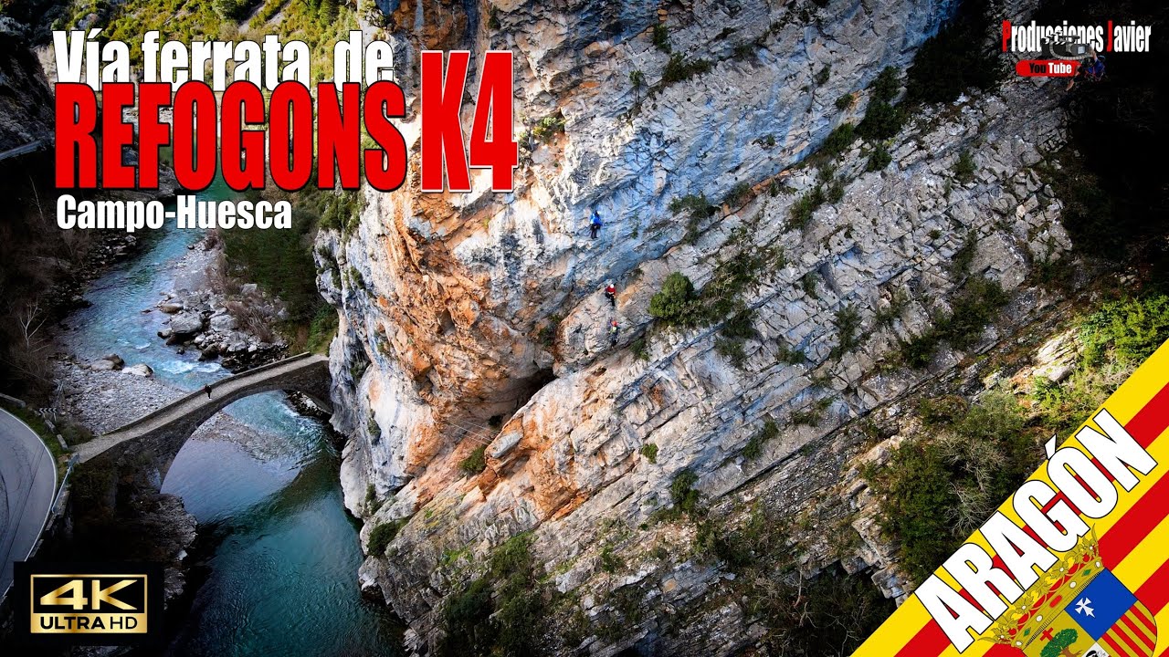 vía ferrata de Refogons K4. Campo-Huesca