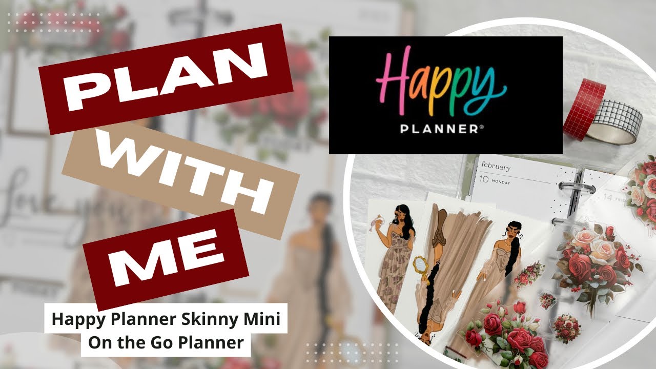 ❤️ PLAN WITH ME ❤️ Happy Planner Skinny Mini | On the Go Planner | Skinny Mini | PWM | 02/10/25