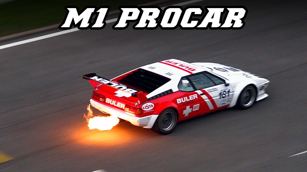 BMW E26 M1 PROCAR | BEST SOUNDS COMPILATION | HUGE FLAMES, F1-like INTAKE SOUND & DOWNSHIFTS