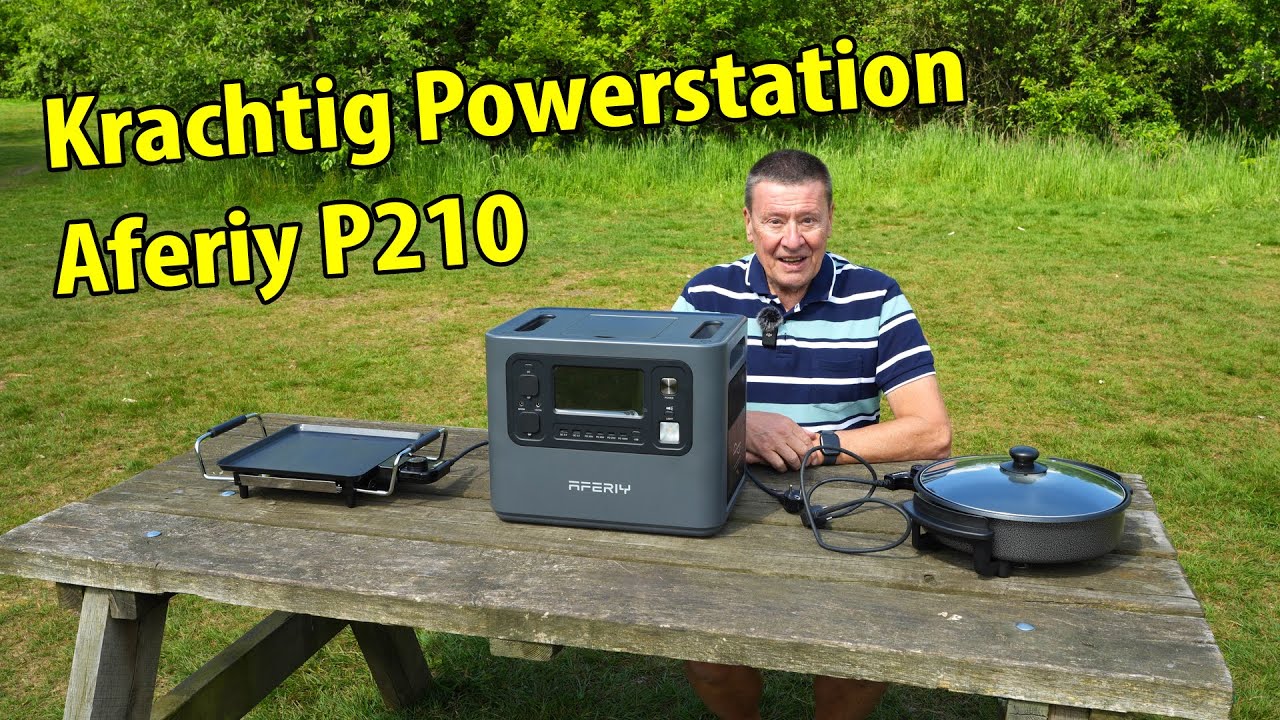 #432 Krachtig Powerstation Aferiy P210 + vouwbaar zonnepaneel (Productvideo, #ad)