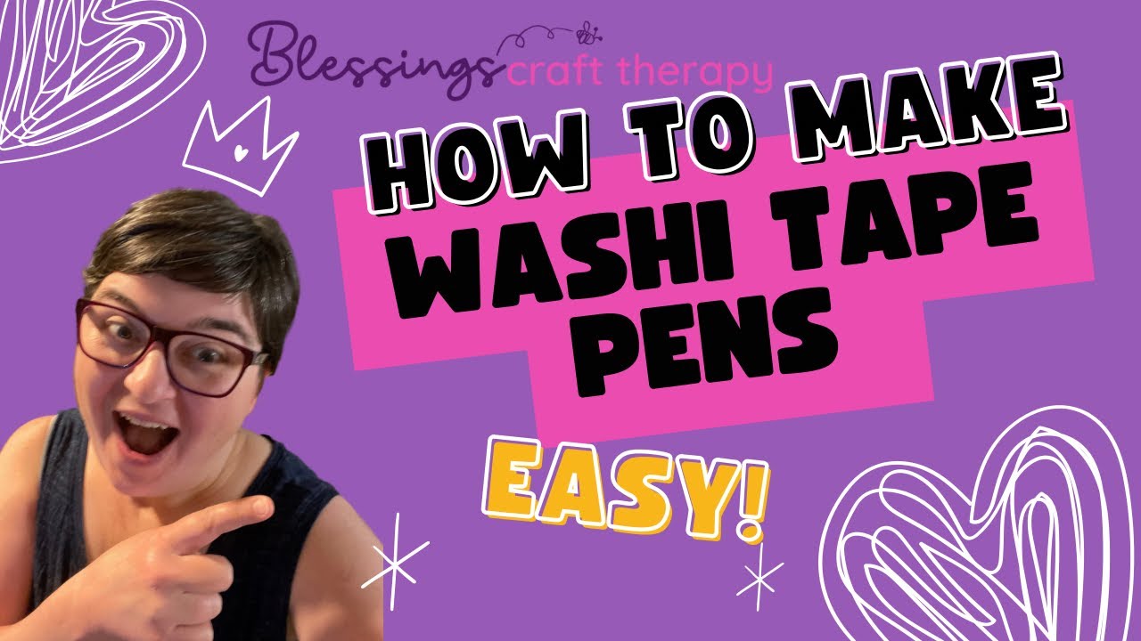 Diy Washi tape pens