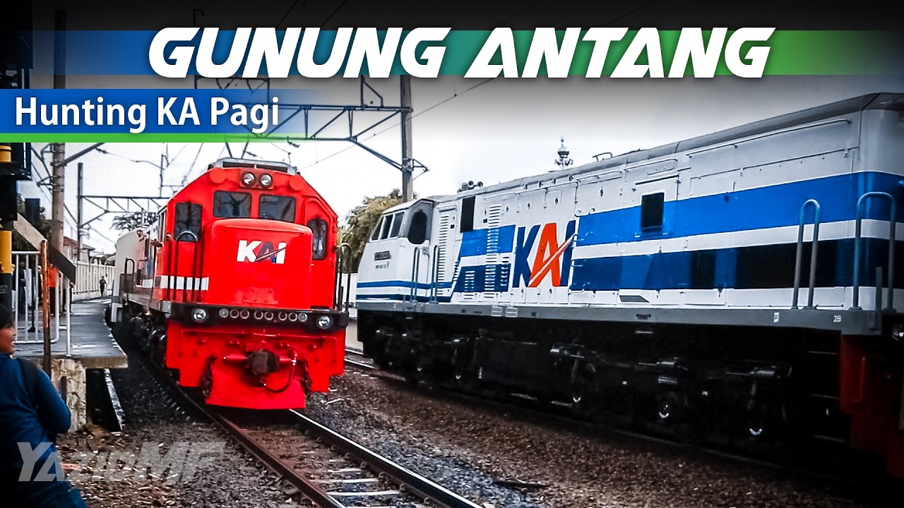 ADA LOKOMOTIF LIVERY LAWAS！！Keseruan Hunting Kereta Api Di Gunung Antang Dekat Stasiun Pondok Jati