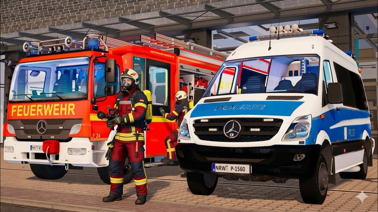 Emergency Call 112 - German Firefighters, Polizei First Responding! 4K