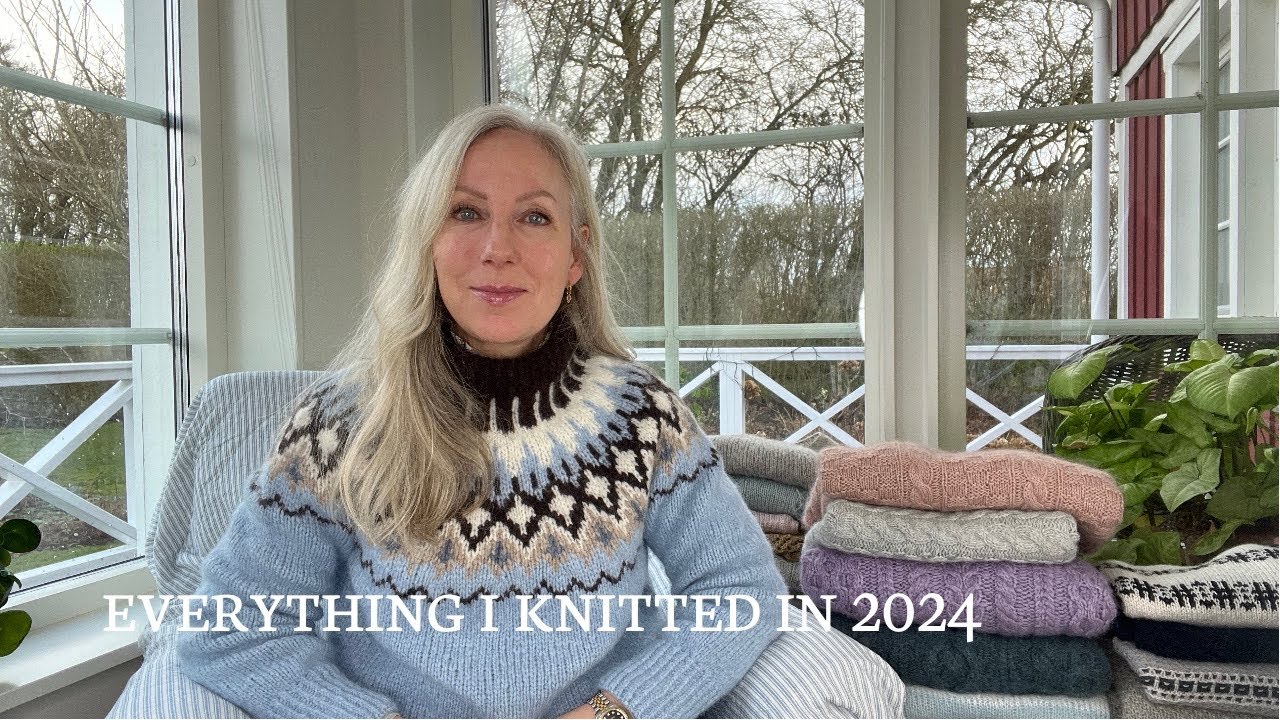 A knitting episode (22): Everything I knitted in 2024 | round-up & reflections (incl. San sweater)