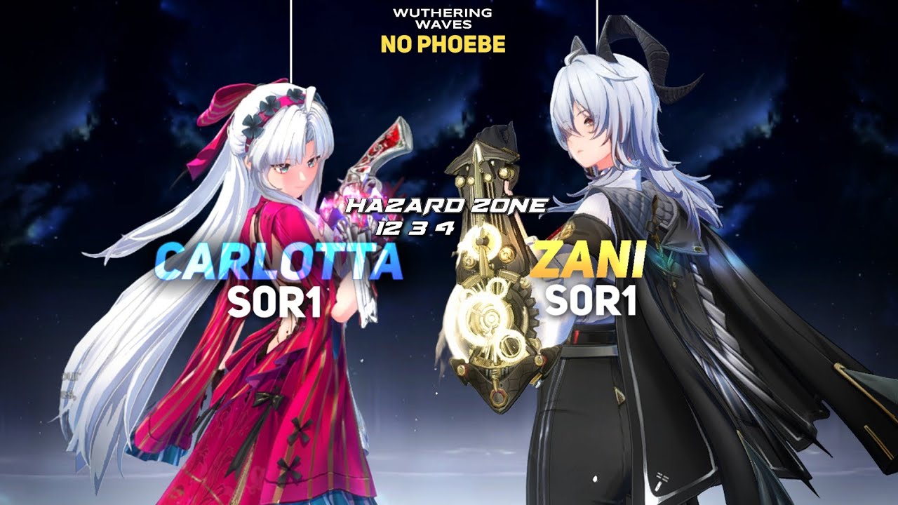 CARLOTTA, ZANI with SPECTRO ROVER clears HAZARD Tower of adversity | Wuthering Waves MOBILE