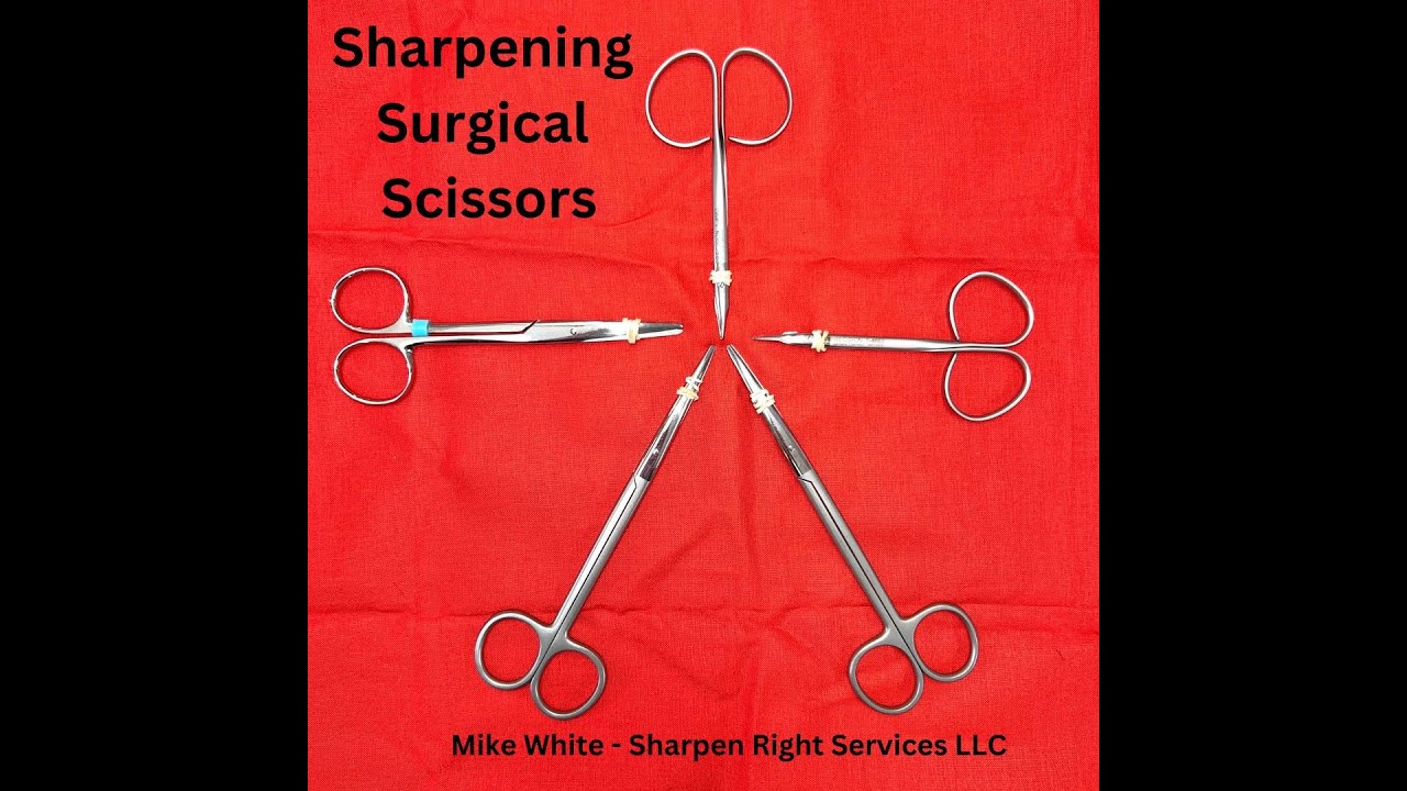 Veterinary Scissor Sharpening using the Wolff Industries Hire-To Flat Hone