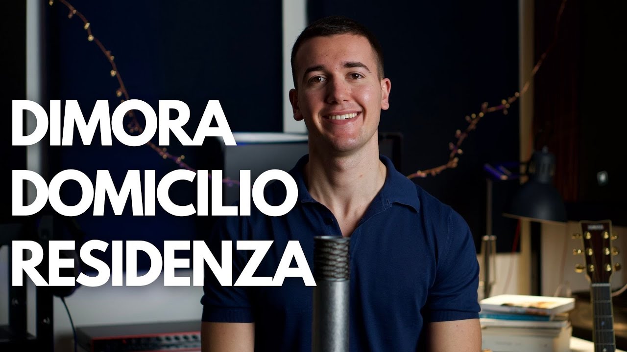 DIMORA, DOMICILIO E RESIDENZA (LA SEDE DELLA PERSONA) - DIRITTO PRIVATO IN 3 MINUTI #diritto #legge