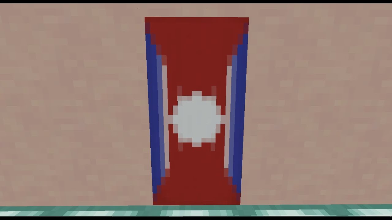Minecraft | How to make a North Korea Flag Banner