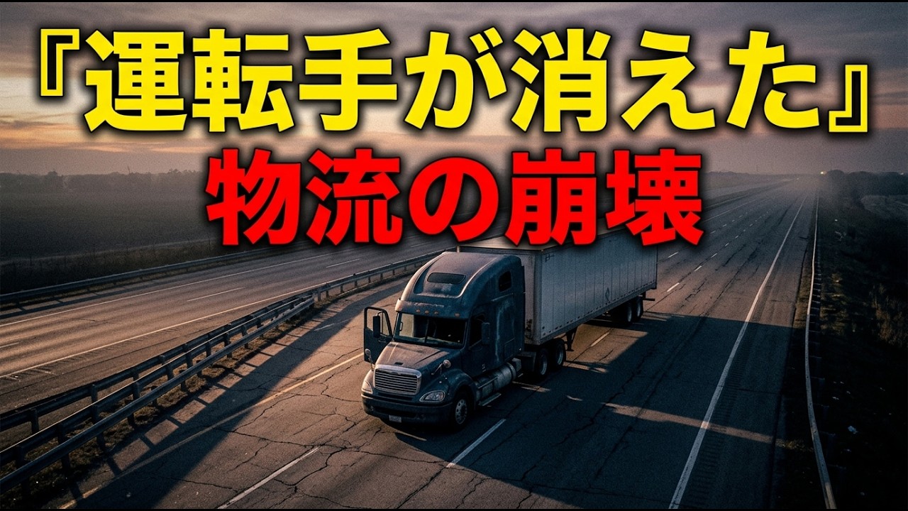 トラックはあるのに運転手がいない…日本物流の危機