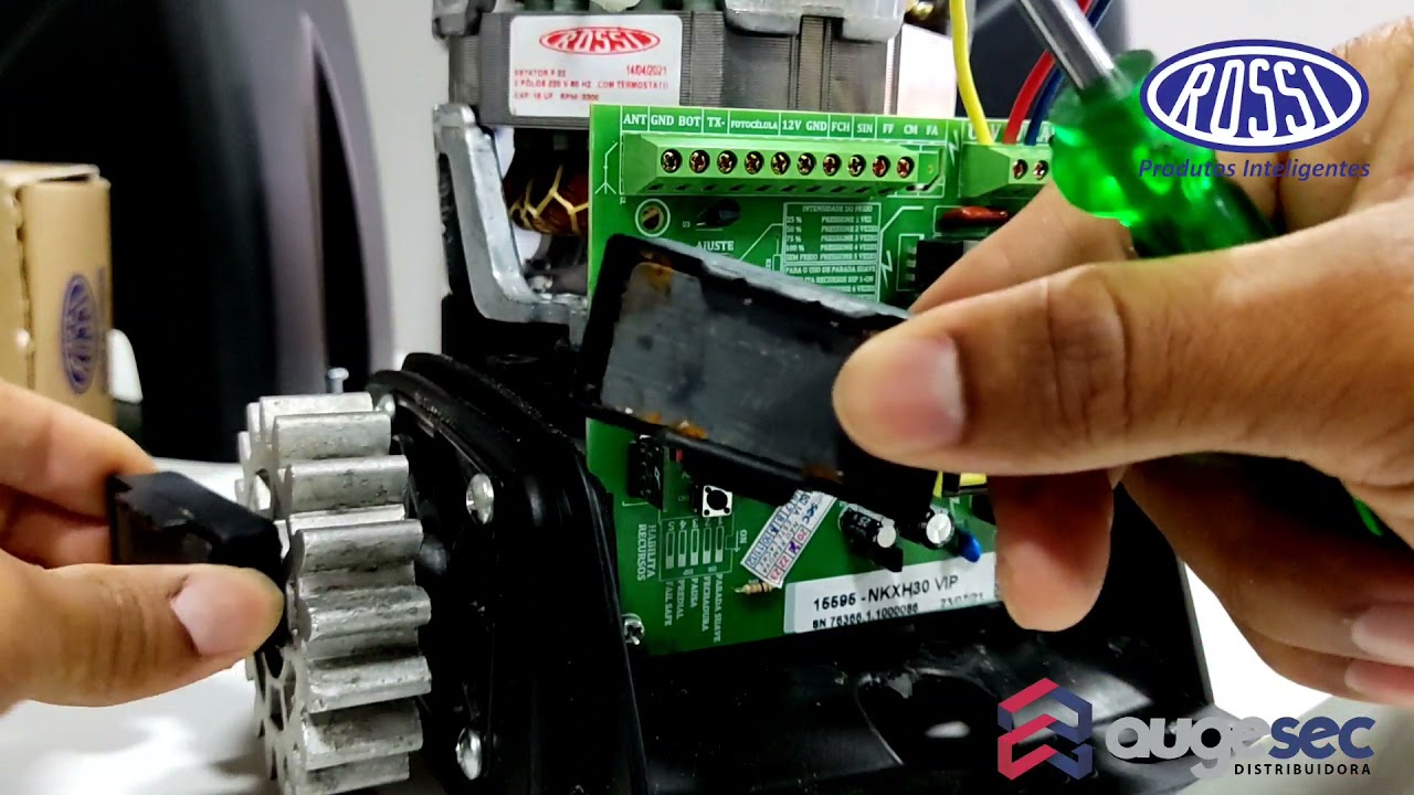 DZ Atto VIP Rossi, como realizar a ativação e configuração de percurso do motor Sensor Hall.