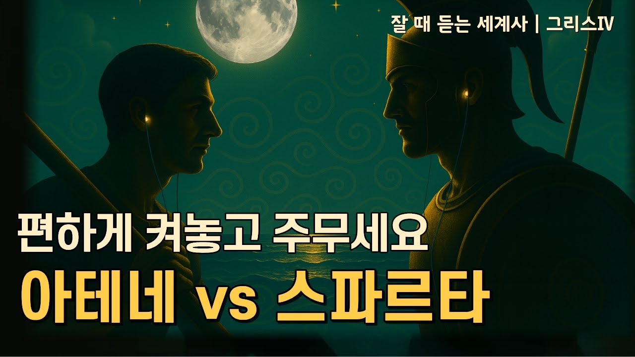 🎧 성우가 직접 읽어드리는 잘 때 듣는 세계사 | 아테네와 스파르타_고대 그리스의 두 얼굴[중간광고X]