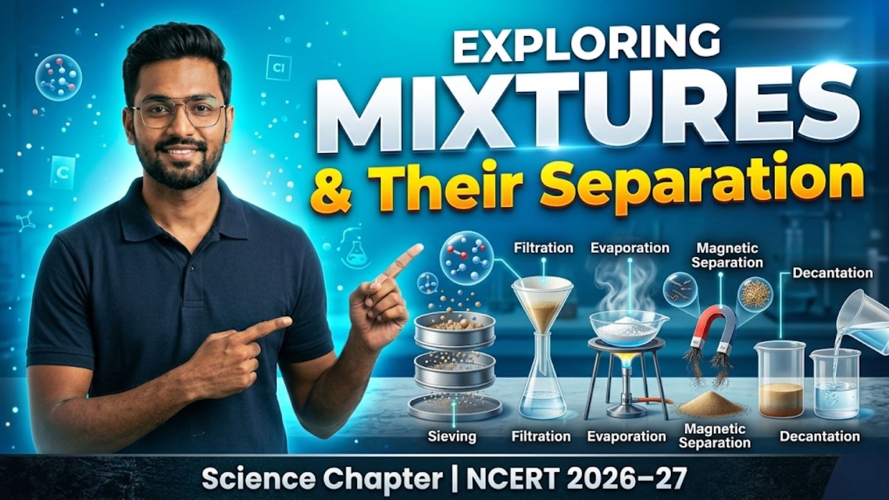 Exploring Mixtures and Their Separation | Class 9 Science | New NCERT Chapter Explanation 2026-27