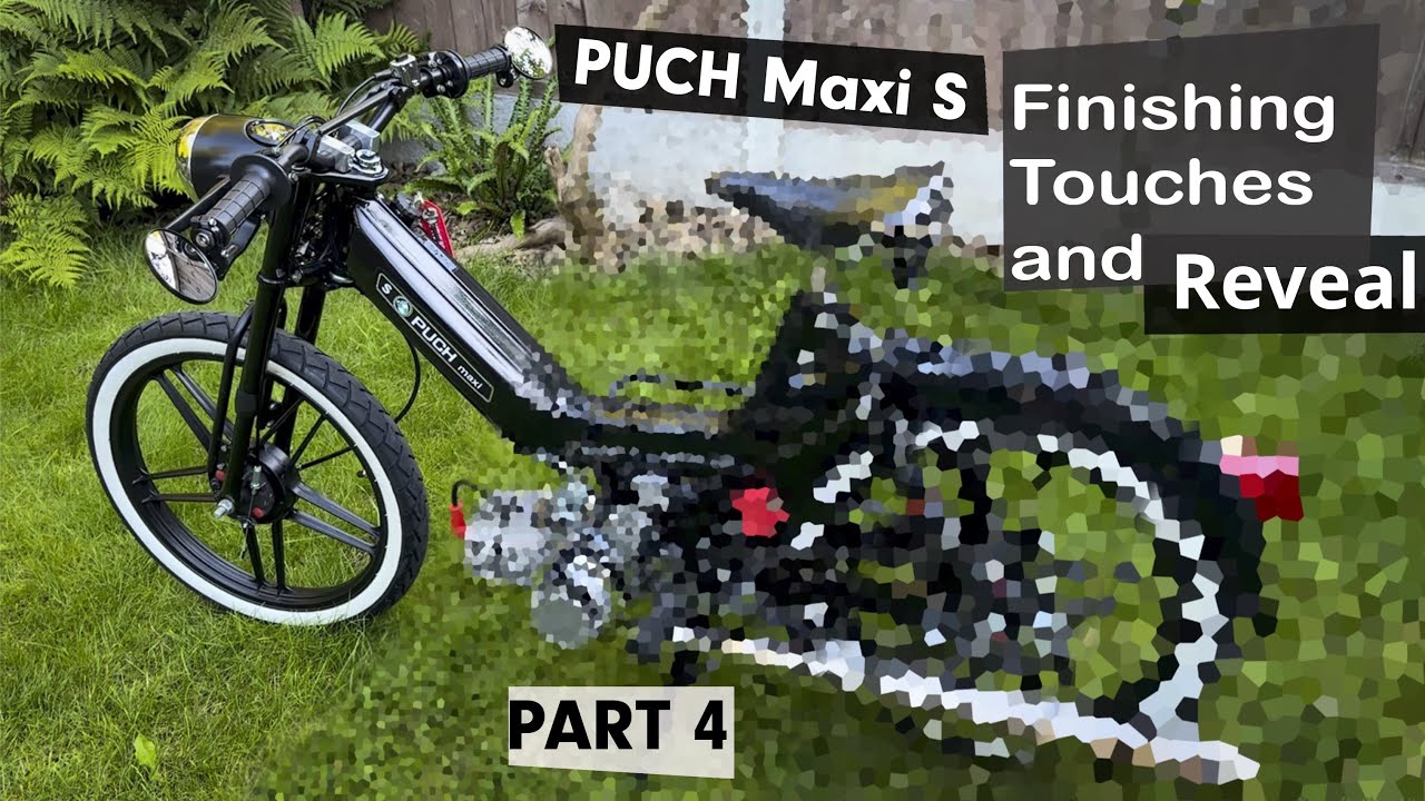 PUCH maxi S Moped Restoration Project - Finishing Touches and Reveal - Engine Pull Start