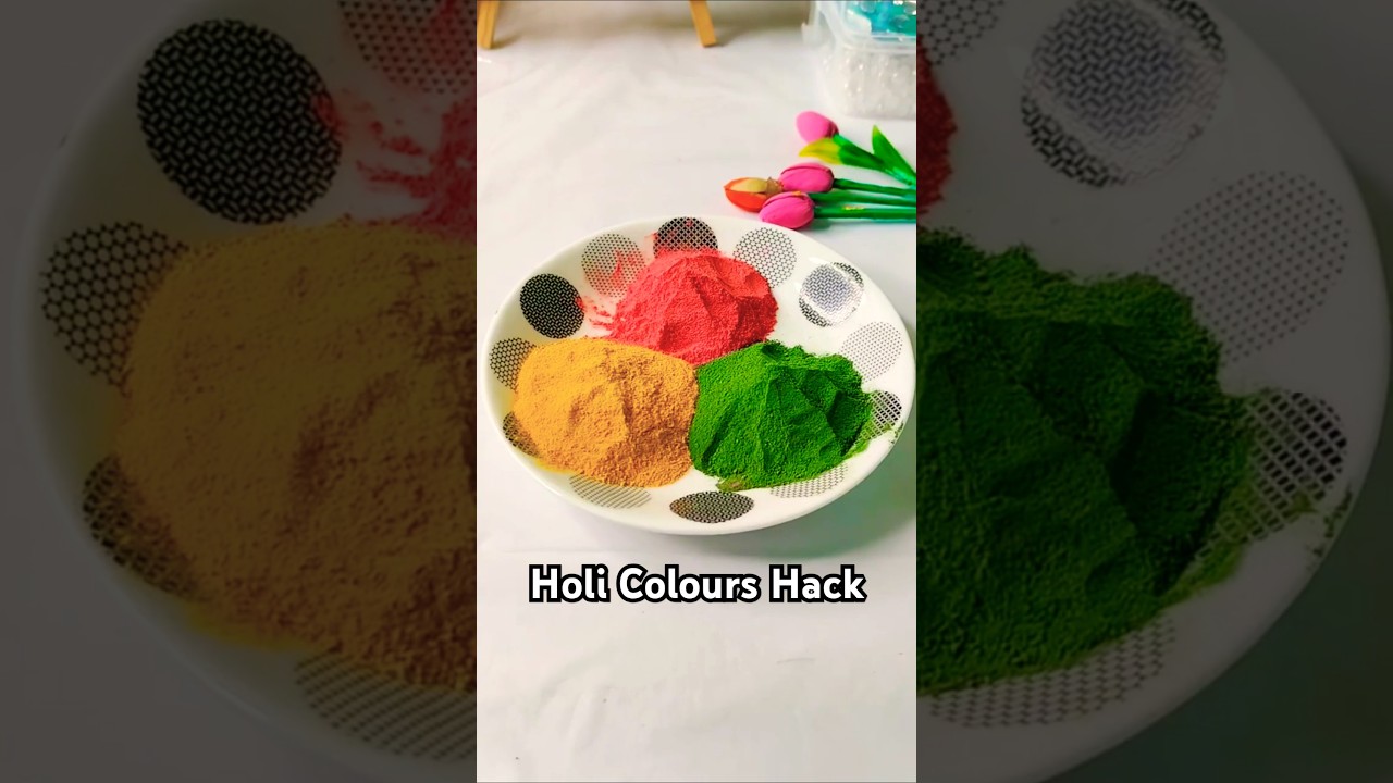 How to Make Holi Colours At Home | Gulal Hack 