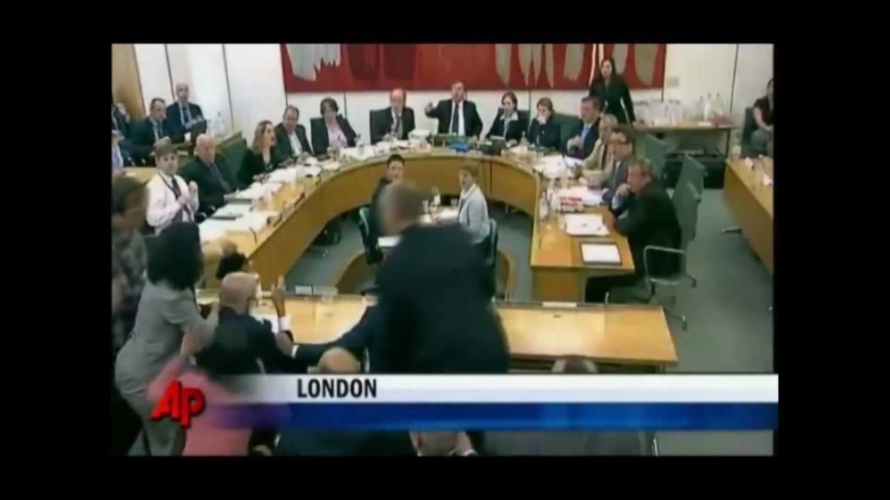 Pie-Thrower Vs Rupert Murdoch's Wife