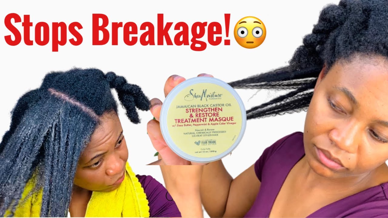 PROTEIN TREATMENT with shea moisture strengthen & restore treatment masque #bestproteintreatment