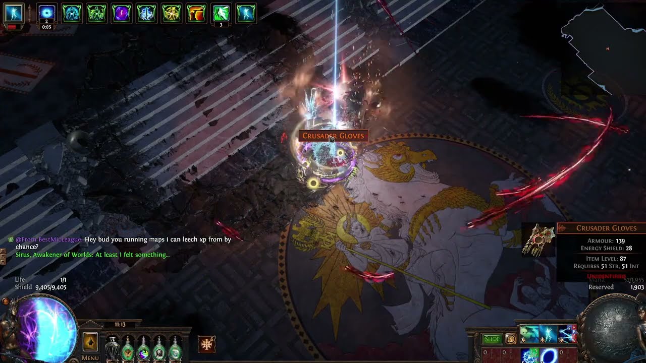 Path of Exile Part 131 Sirus Awakener Orb Drop