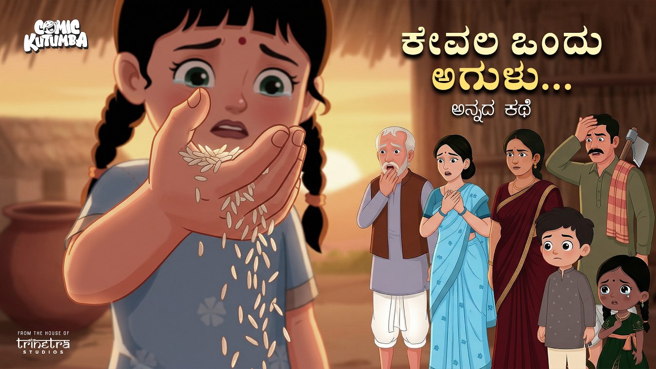 ಆಹಾರ ವ್ಯರ್ಥ ಮಾಡುವ ಮೊದಲು ಇದನ್ನು ನೋಡಿ | ಇದು ಕೇವಲ ಅನ್ನವಲ್ಲ 😢 |ಒಂದು ಅಕ್ಕಿ ಕಣದ ನಿಜವಾದ ಕಥೆ | Comic Kutumba