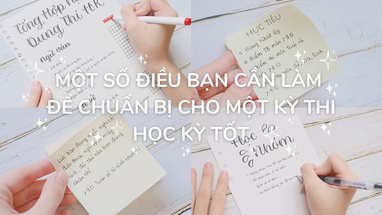 study with me | Một Số Điều Bạn Cần Làm Để Chuẩn Bị Cho Một Kỳ Thi Tốt | study tips