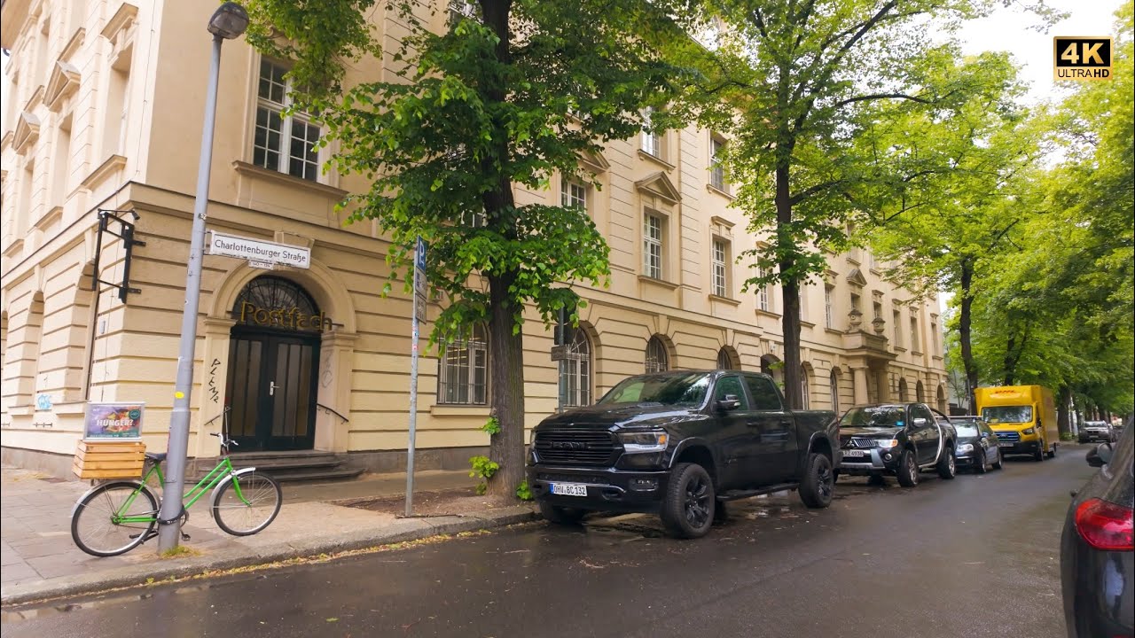 Relaxed Rainy Walk Through Berlin | Prenzlauer Berg | Germany |Simply Walking 4k