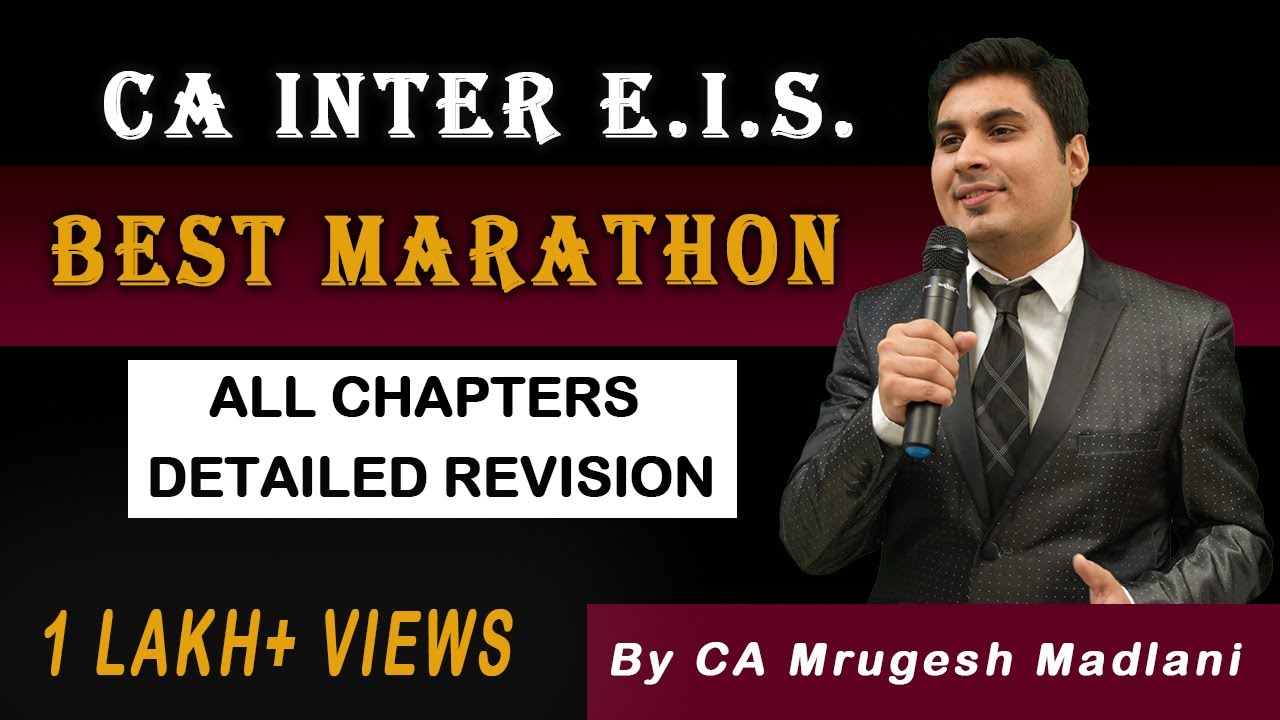 CA Inter EIS MARATHON Revision | All Chapters Revision | ONLY ENGLISH | November  2023