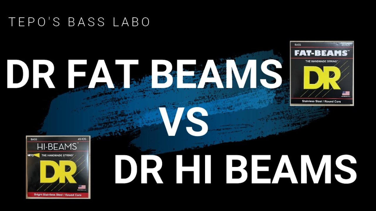 【ベース弦比較】DR HI-BEAMSとFAT-BEAMSを徹底的に比較してみた