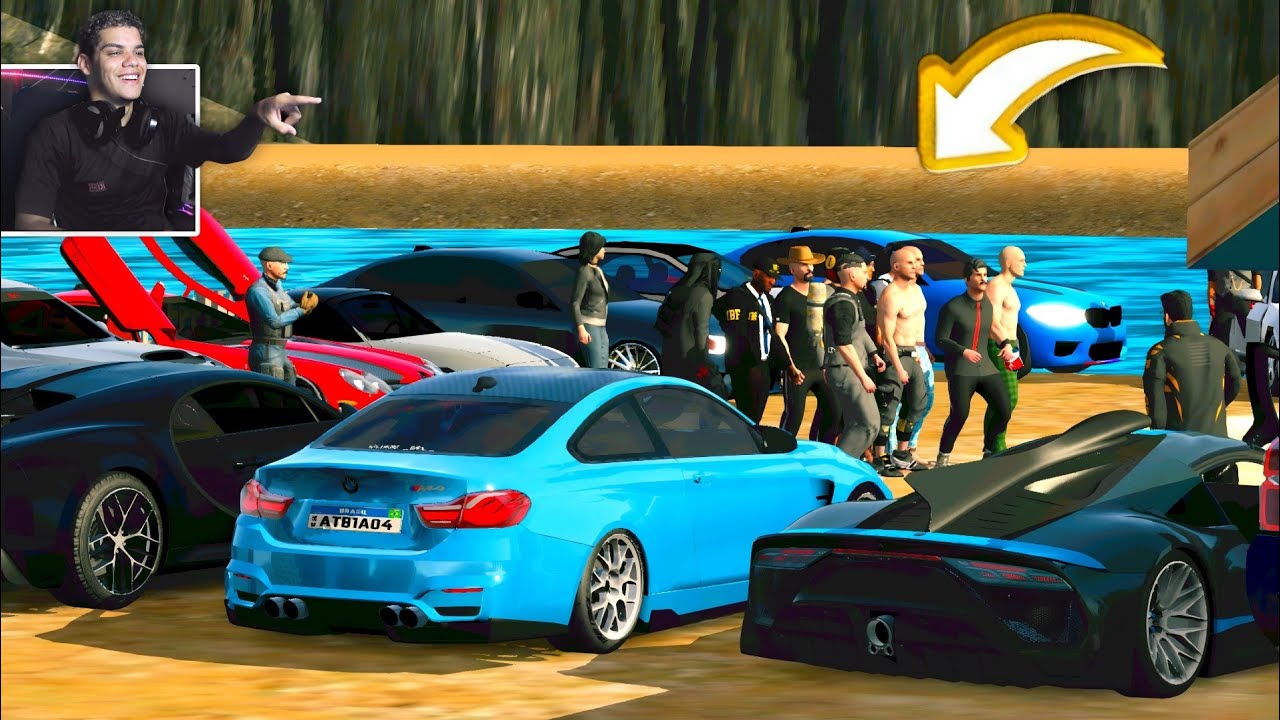 FUI NO ENCONTRO DE CARROS COM INSCRITOS!! car parking multiplayer