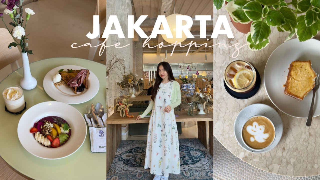 Jakarta vlog (finding the popular brunch, cozy cafes and korean bakery) 
