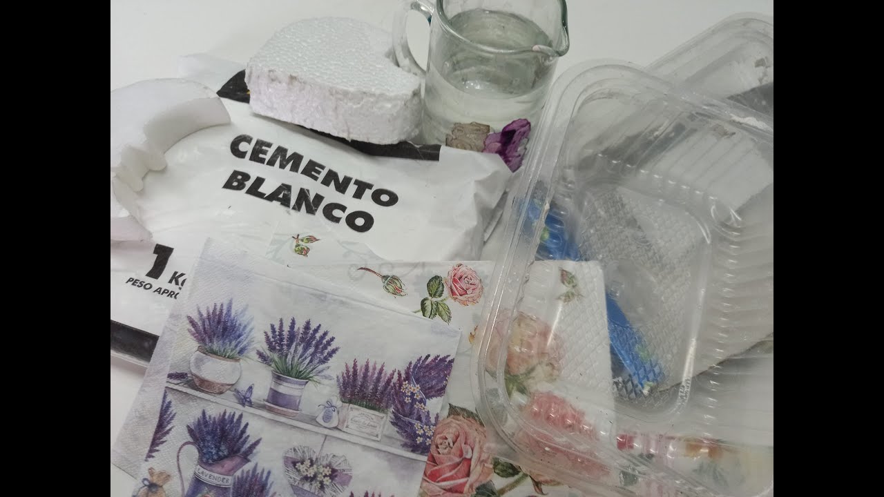 🧤 💕 USA CEMENTO EN TUS MANUALIDADES!! 2 ideas geniales!!!