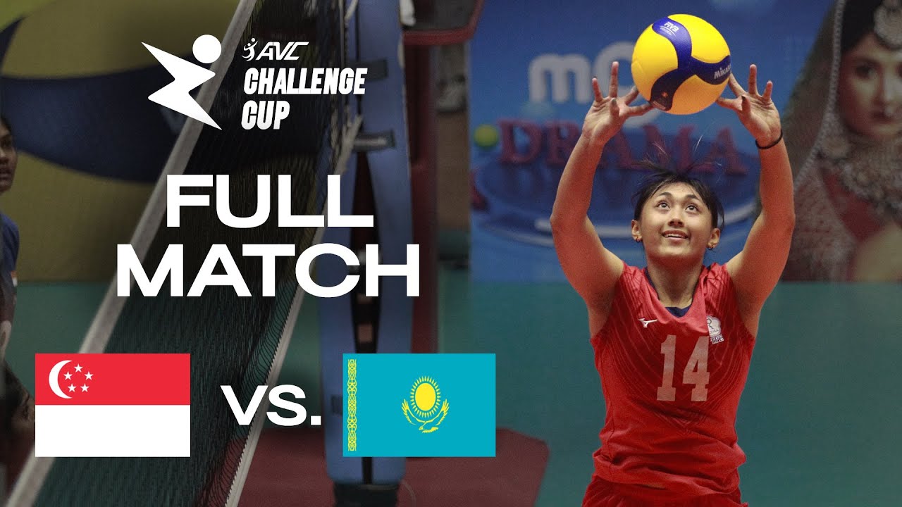 🇸🇬 SGP vs. 🇰🇿 KAZ - AVC Challenge Cup 2024 | Pool Play - presented by VBTV