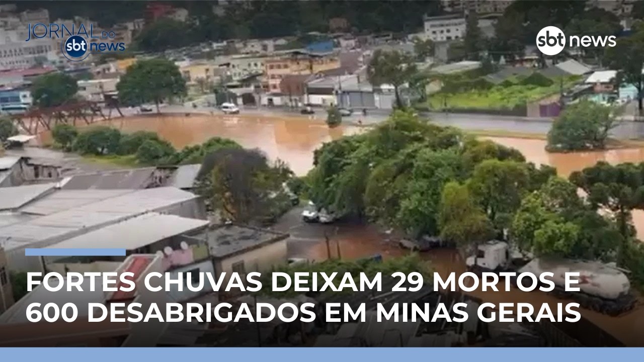 Juiz de Fora acumula 584 mm e evacua áreas de risco | #JornaldoSBTNews