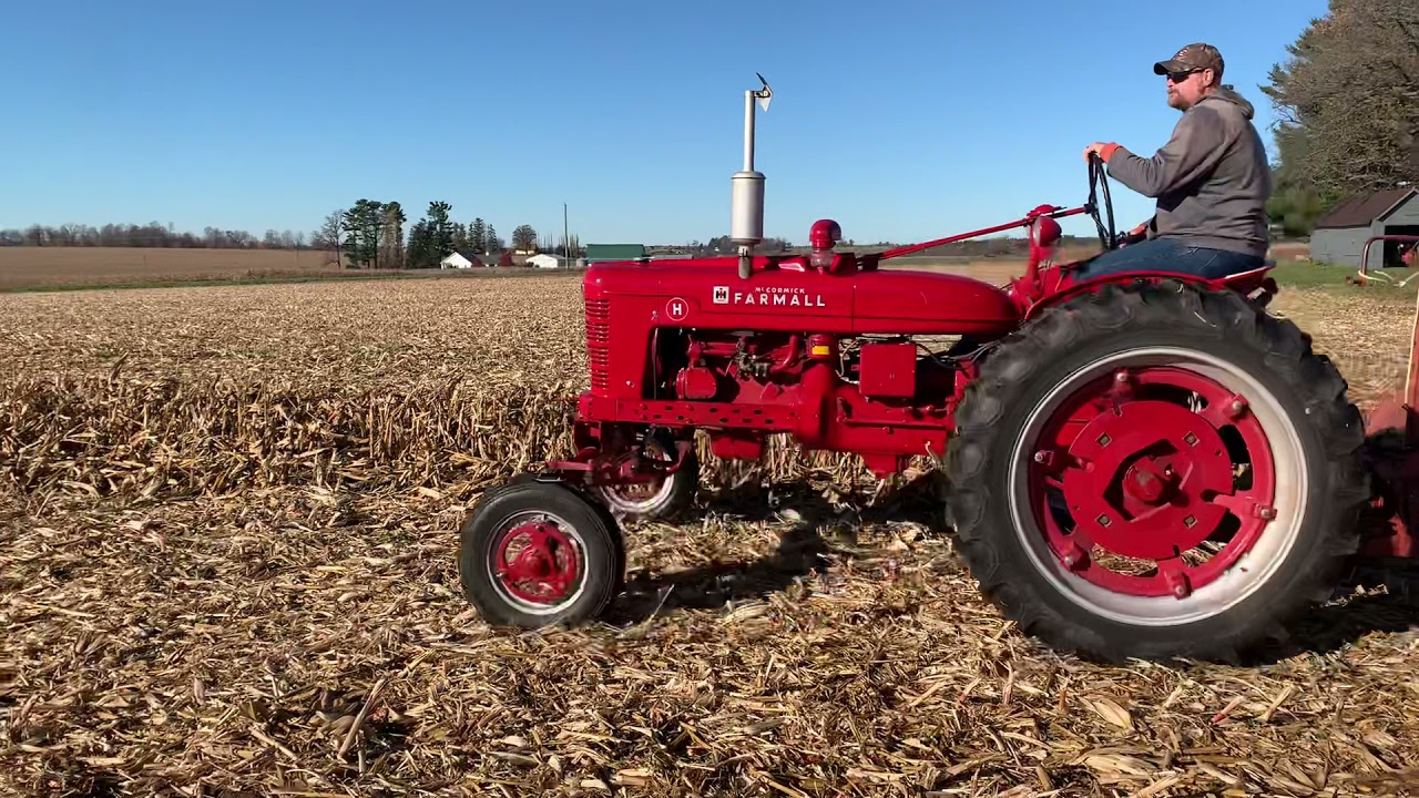 Farmall H stalk chopping