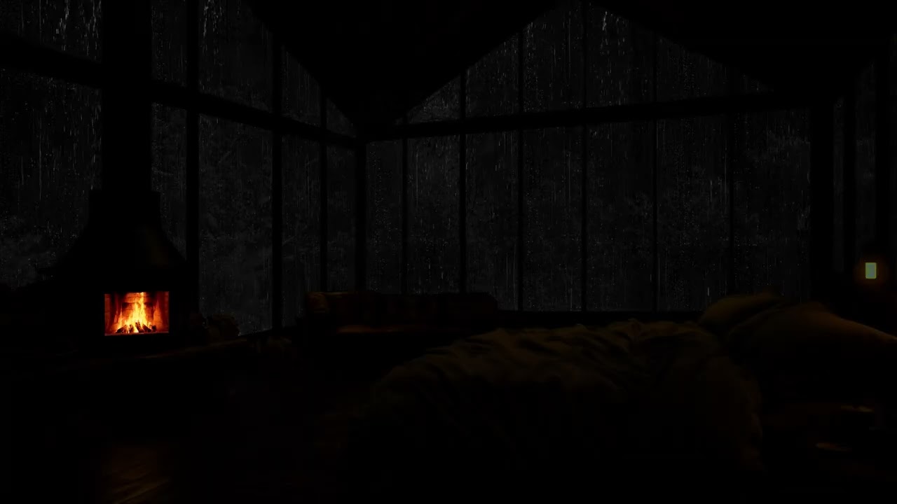 Rain & Fireplace Ambience – The Perfect Companion for Studying & Working