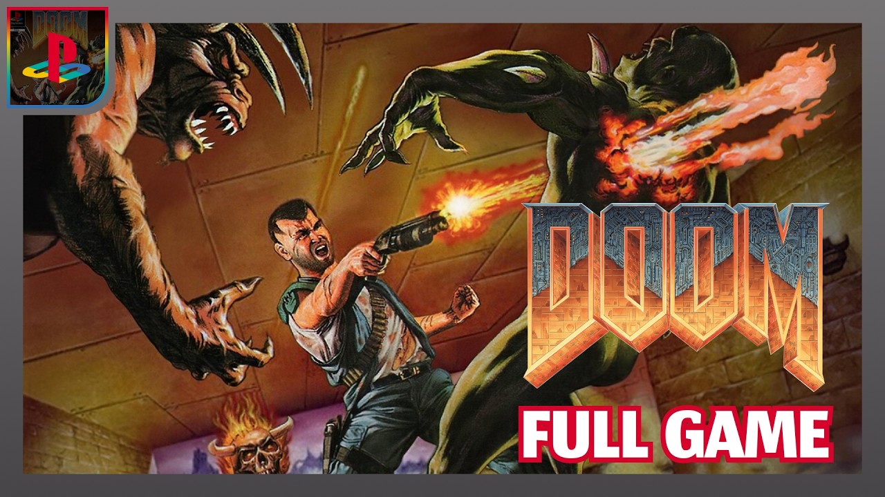 Doom [PS1] Full Game Walktrough | Longplay | No Commentary