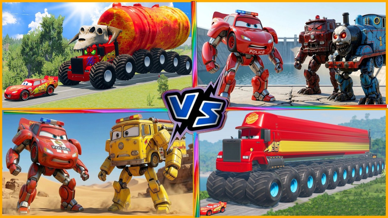 Can McQueen escape this monster? 🏎️🆘 EPIC CHASE!