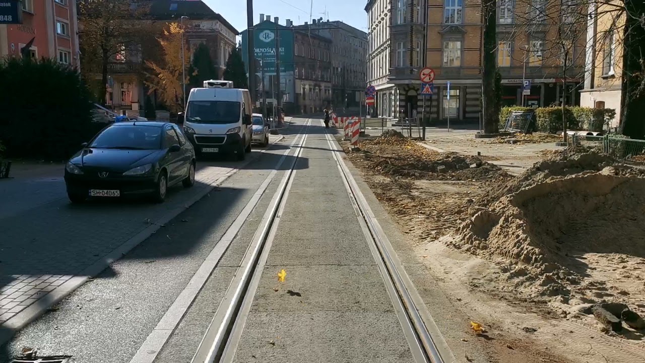 [Chorzów] Odcinek Kościół Św Jadwigi - Rynek po modernizacji torowiska