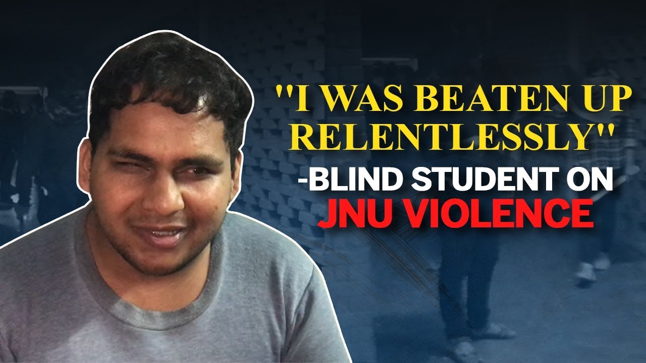 Blind Student Talks About JNU Violence, ABVP | NewsMo