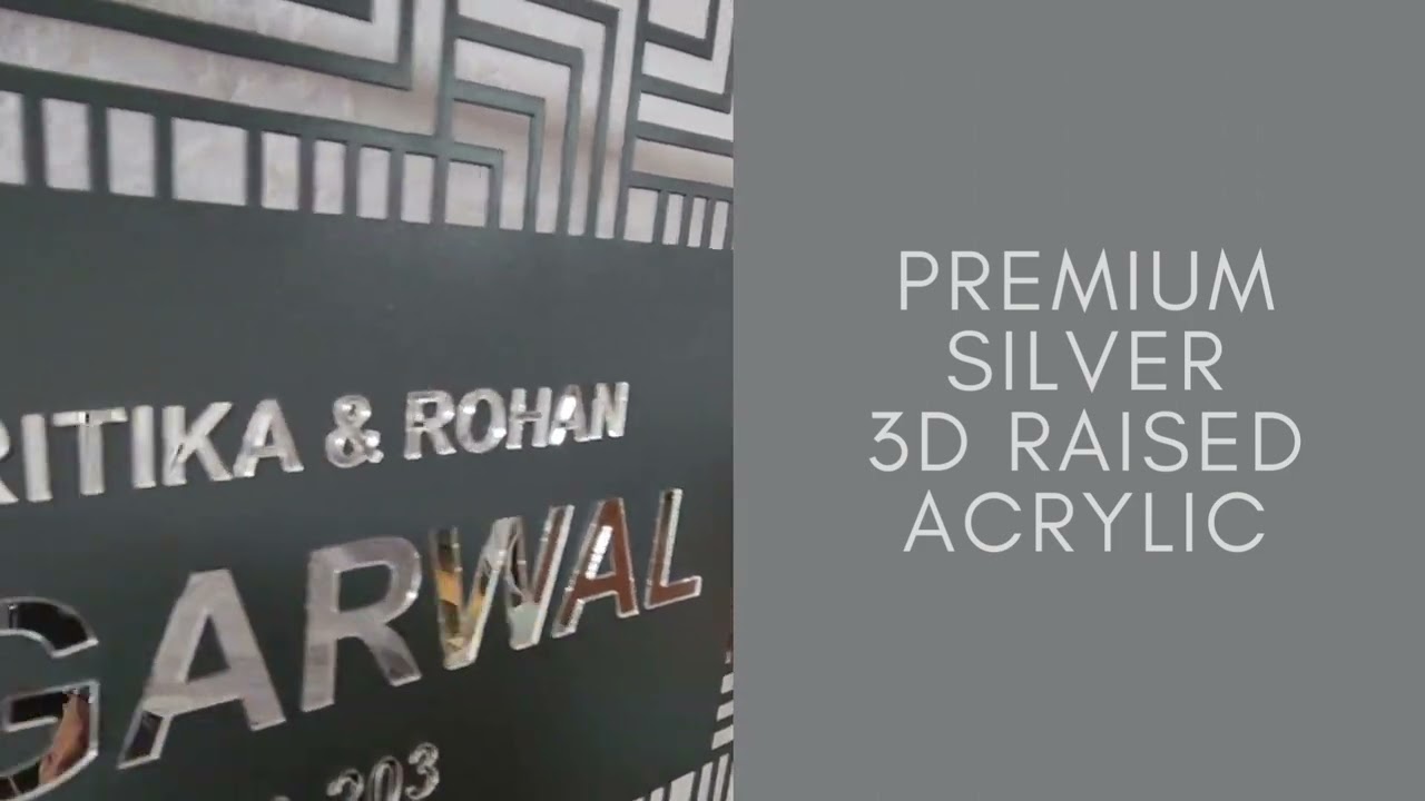 Stainless Steel Name Plates for Home Metal Nameplates - Nutcase India